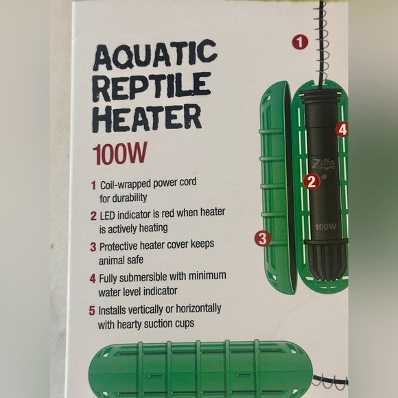 Zilla 2 Pack- Aquatic Reptile Heaters 100 Watts for Terrariums Up to 40 Gallons - Picture 4 of 9